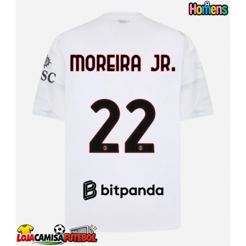 Camisa de Futebol AC Milan Diego Moreira #22 Equipamento Secundário 2026-27 Manga Curta